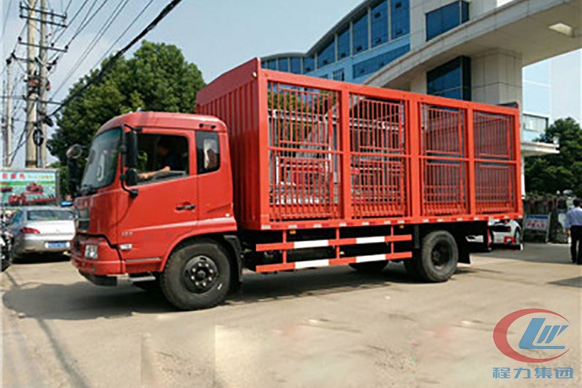 東風(fēng)6米2簡易運豬車側(cè)面圖